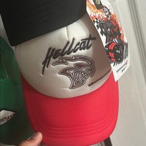 Dodge Hellcat Red and White Cap